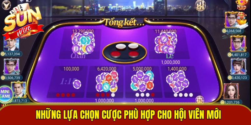 Những lựa chọn cược phù hợp cho hội viên mới